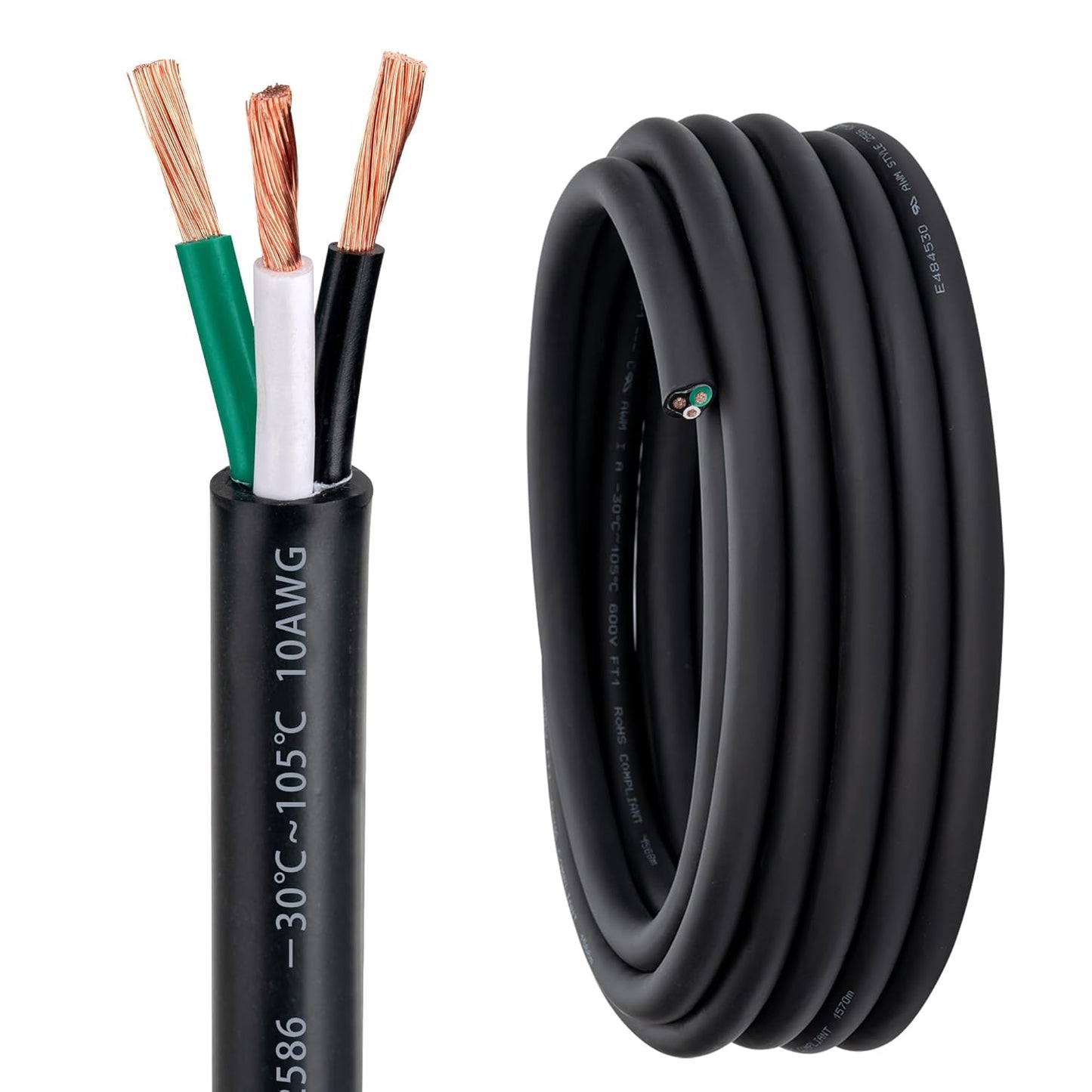 10 Gauge 3 Conductor Electrical Wire for LED Lighting Needs