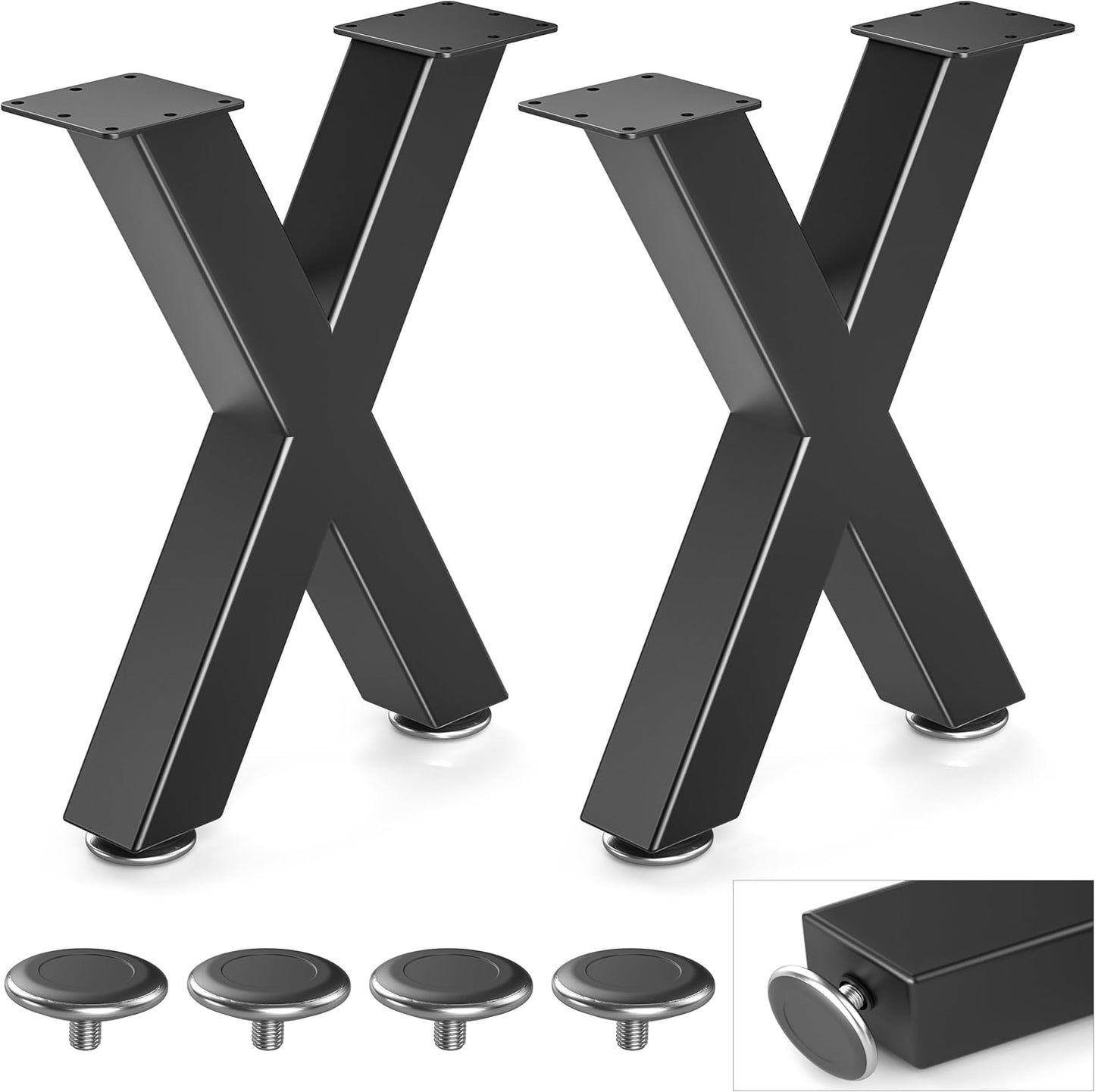 16 Inch Metal Coffee Table Legs for DIY Furniture Projects