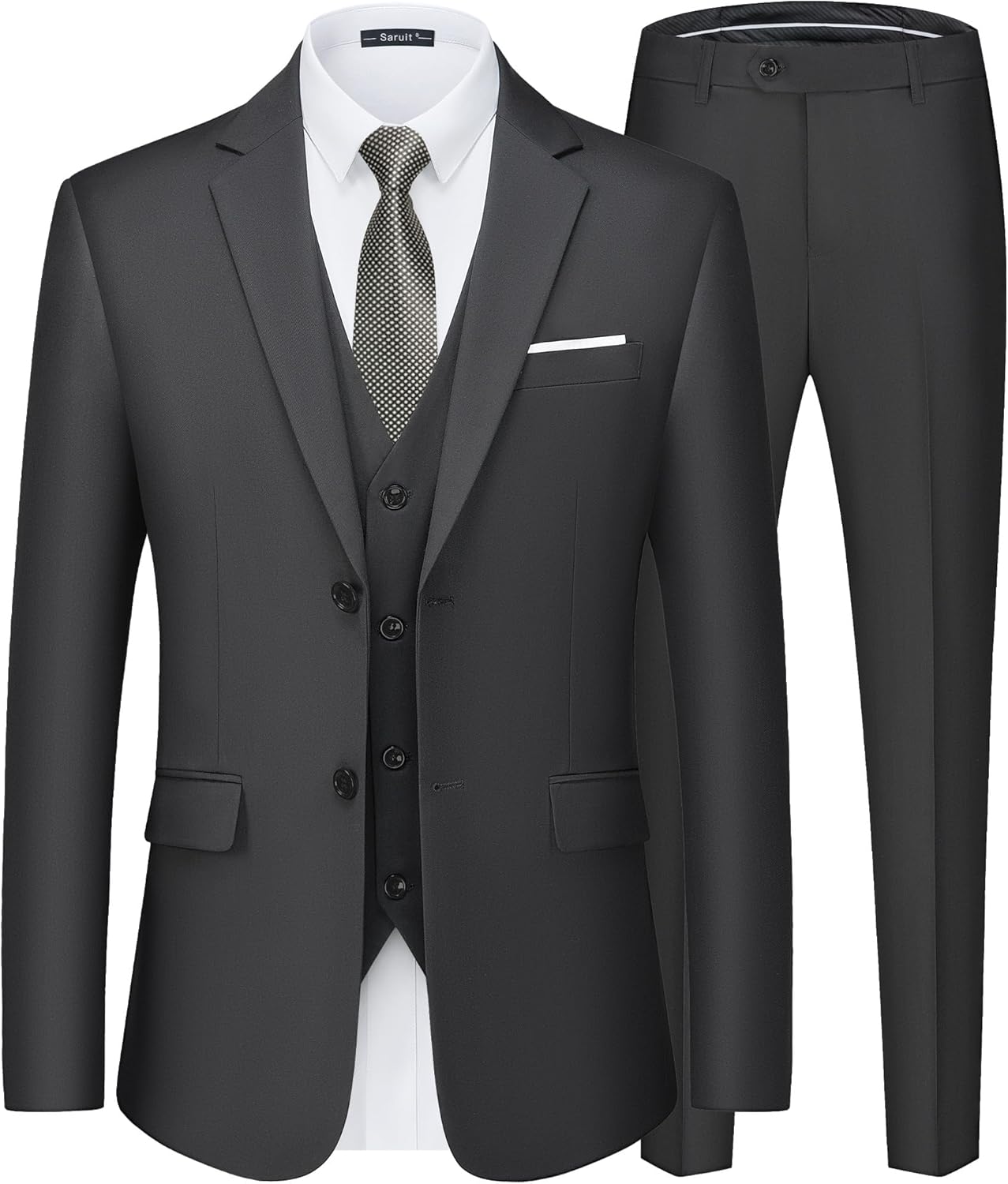 Men's Slim Fit Tuxedo Suit Set for Weddings and Parties