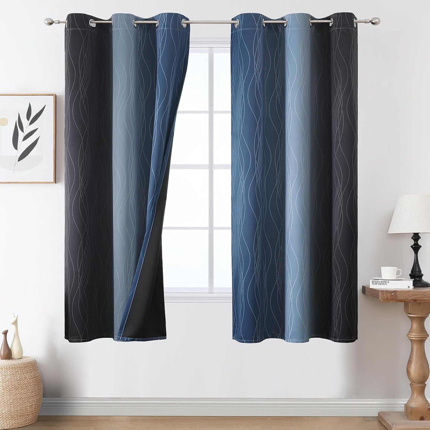 Ombre Blackout Curtains for Bedroom by Estelar Textiler