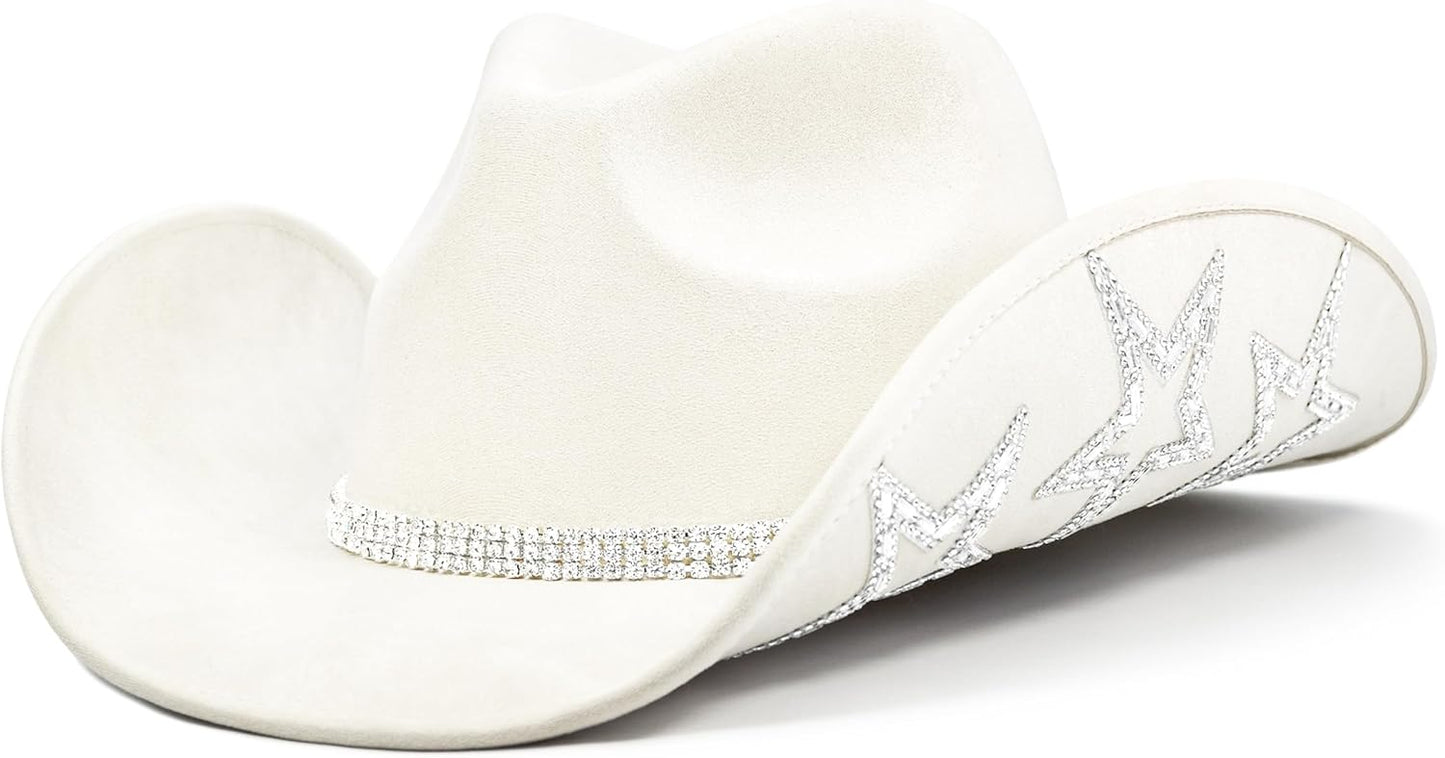 Rhinestone Cowgirl Hat for Bachelorette Parties and Events