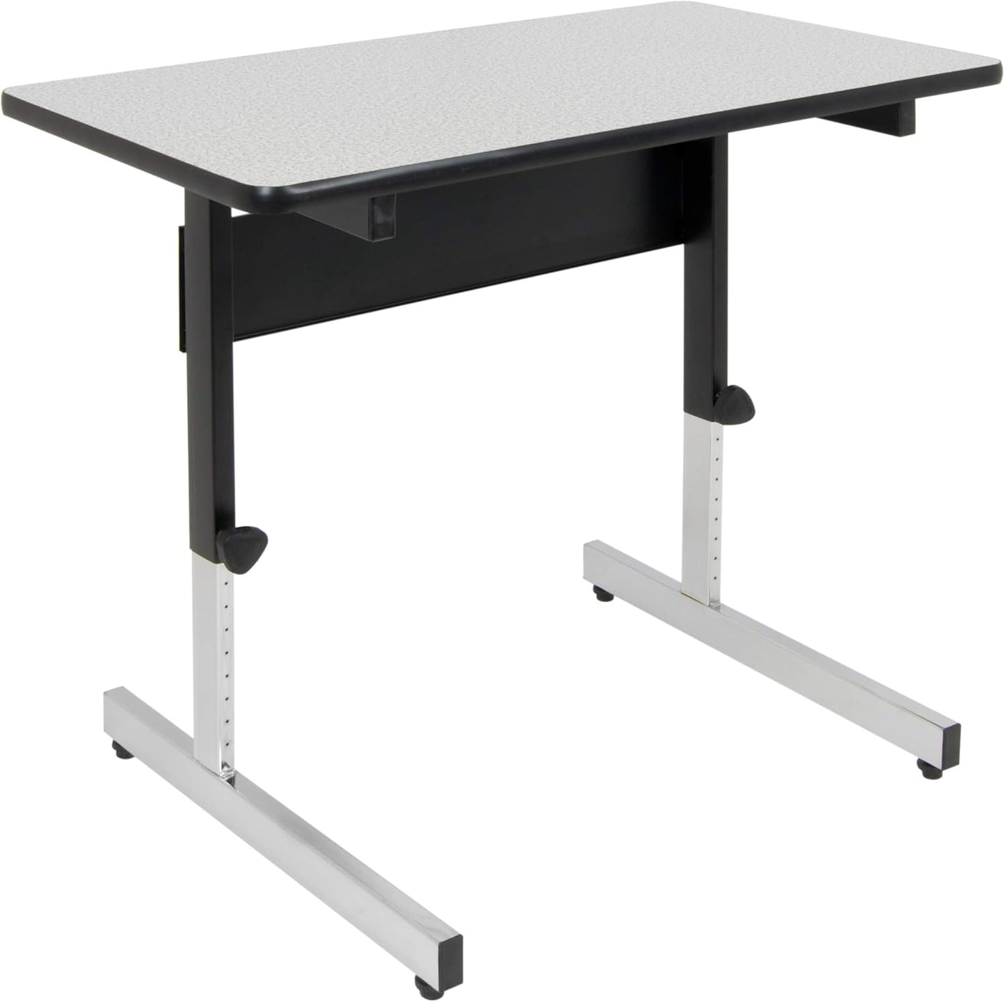 Height Adjustable Standing Desk - Versatile Work Surface - Spatter Gray