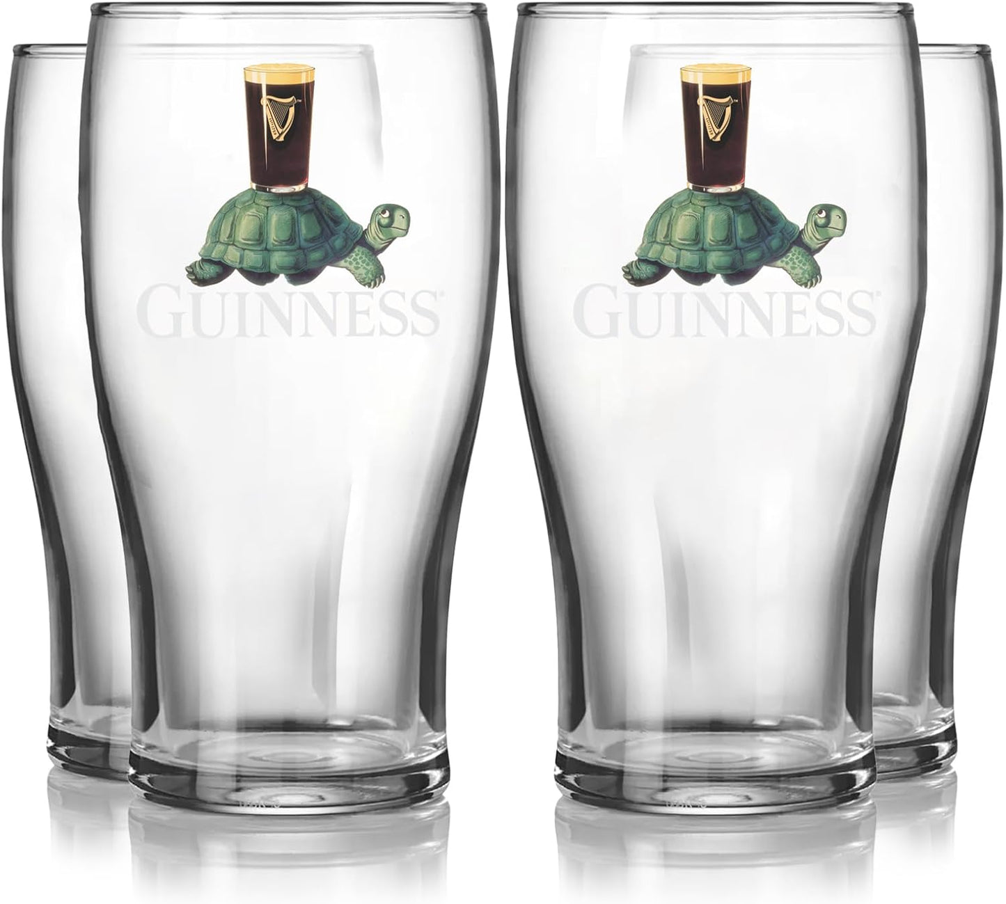 Guinness Gilroy Tortoise Pint Glass Set for Beer Lovers