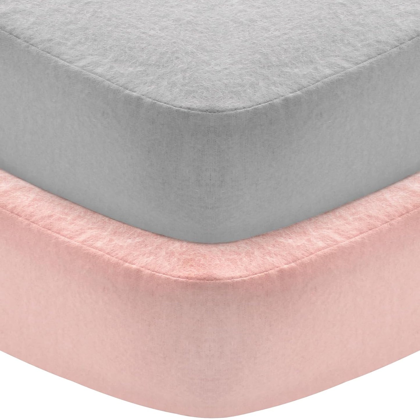 Flannel Crib Sheet 2 Pack, Heavenly Soft Cotton Fitted Sheets
