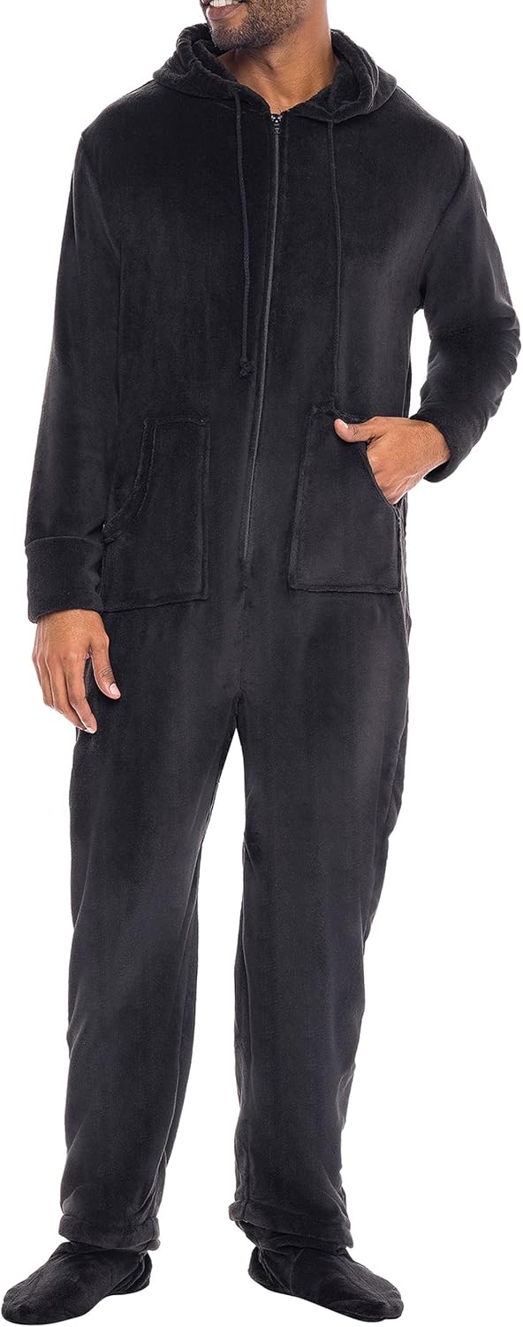 Thicker and Warmer Alexander Del Rossa Mens Onesie Pajamas