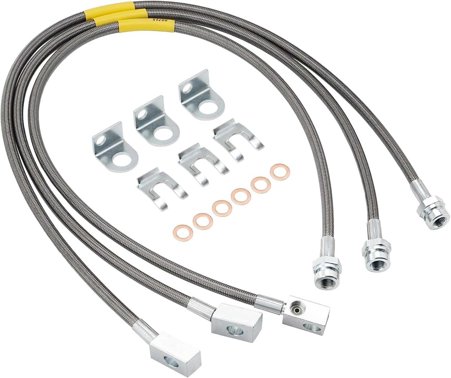 89715 Stainless Brake Lines for Jeep Wrangler and Cherokee Models