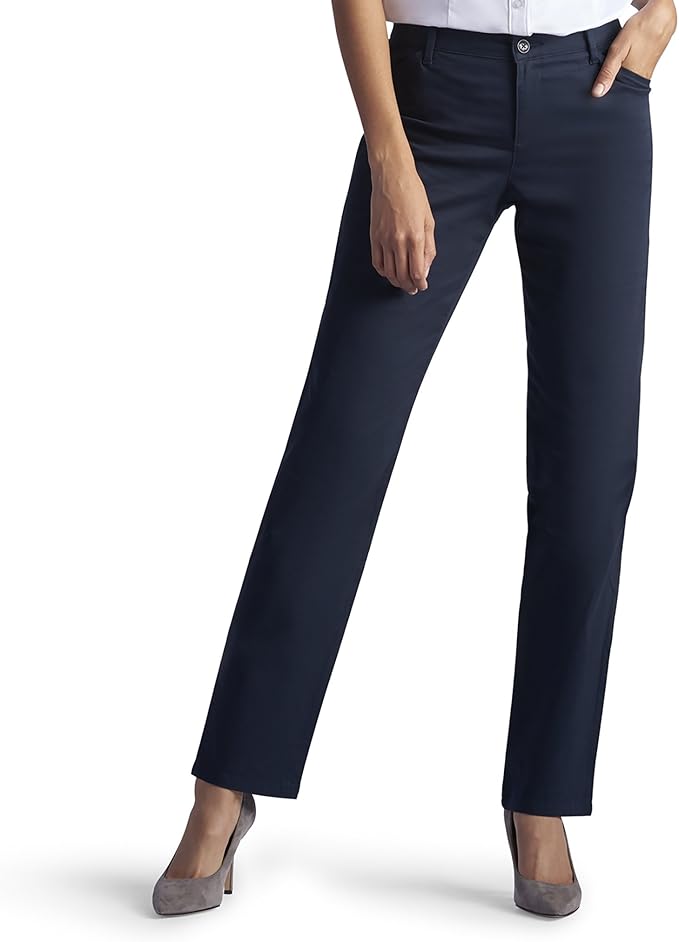 Lee Women's Relaxed Fit All Day Straight Leg Pant for Comfort