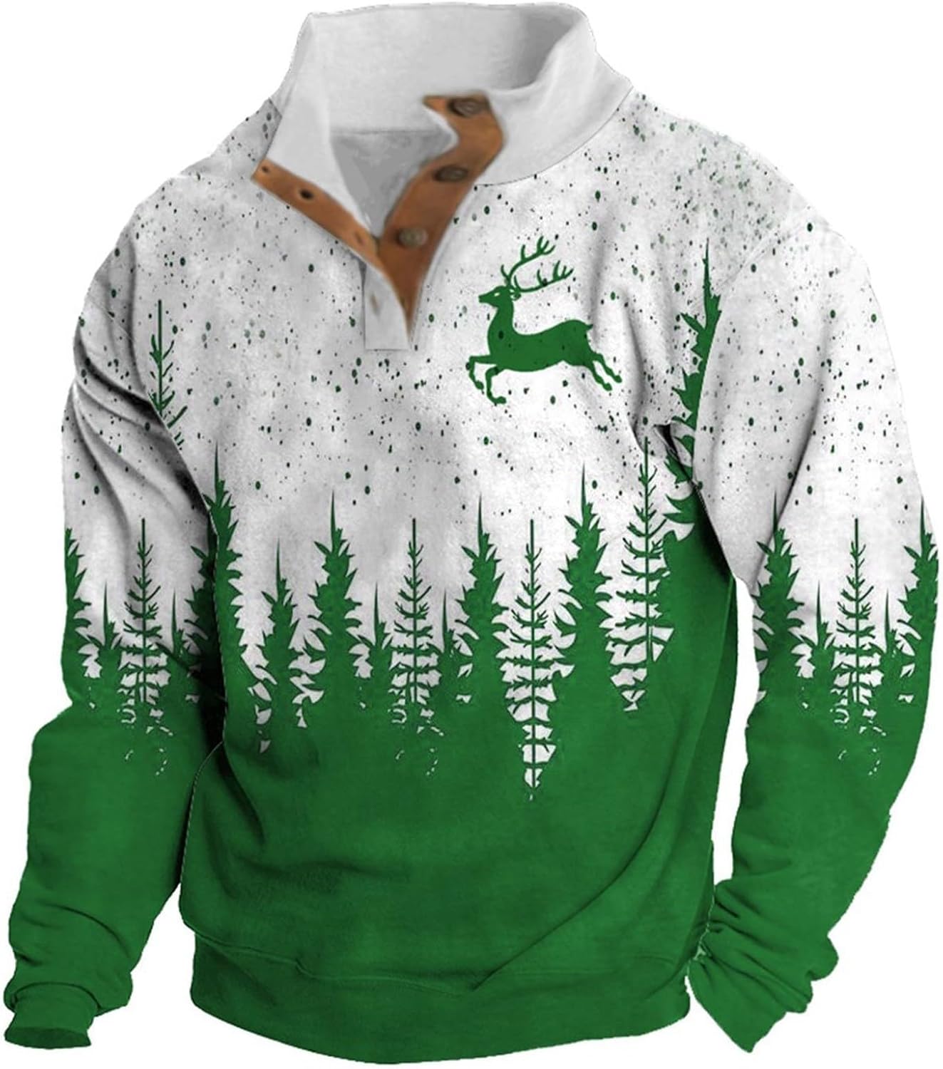 Snowflake Graphic Christmas Sweatshirt