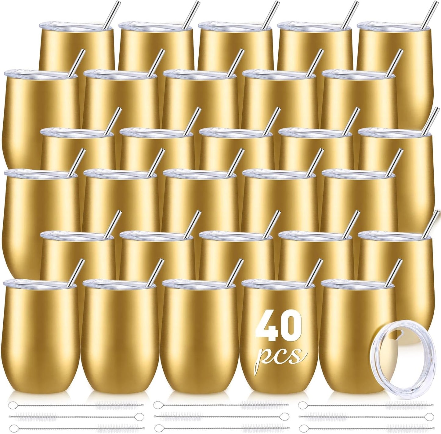 40 Pack Insulated Wine Tumblers for Every Occasion and Gift