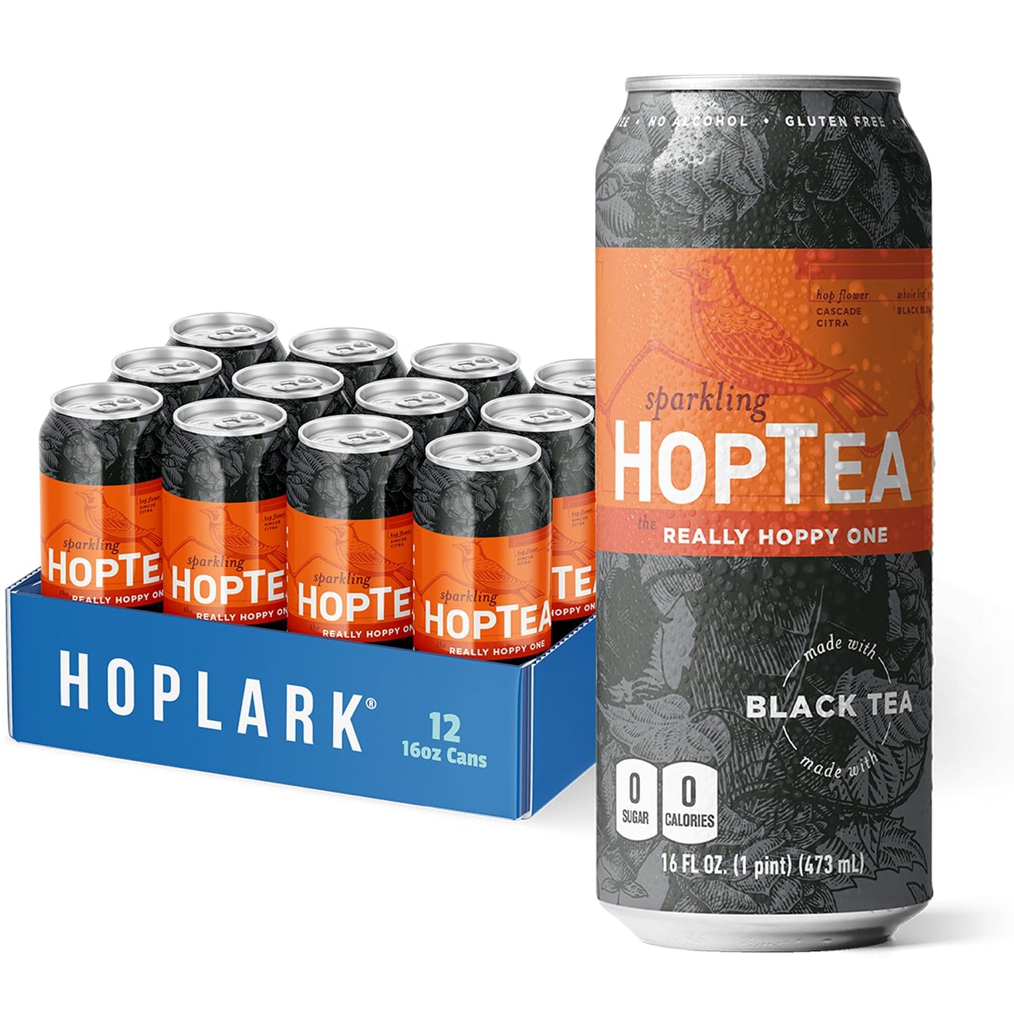 Hoplark Sparkling HopTea: Bold Black Tea with Hops Experience