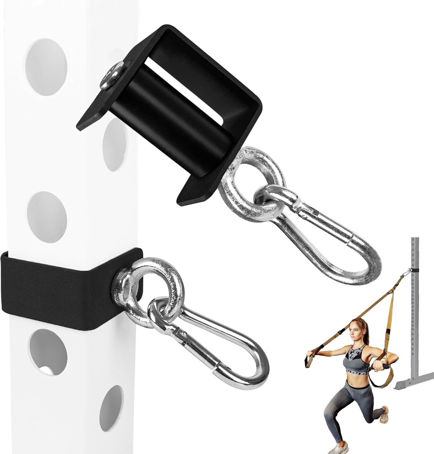 Heavy Duty Power Rack Attachments - Quick Buckles, Resistance Hooks