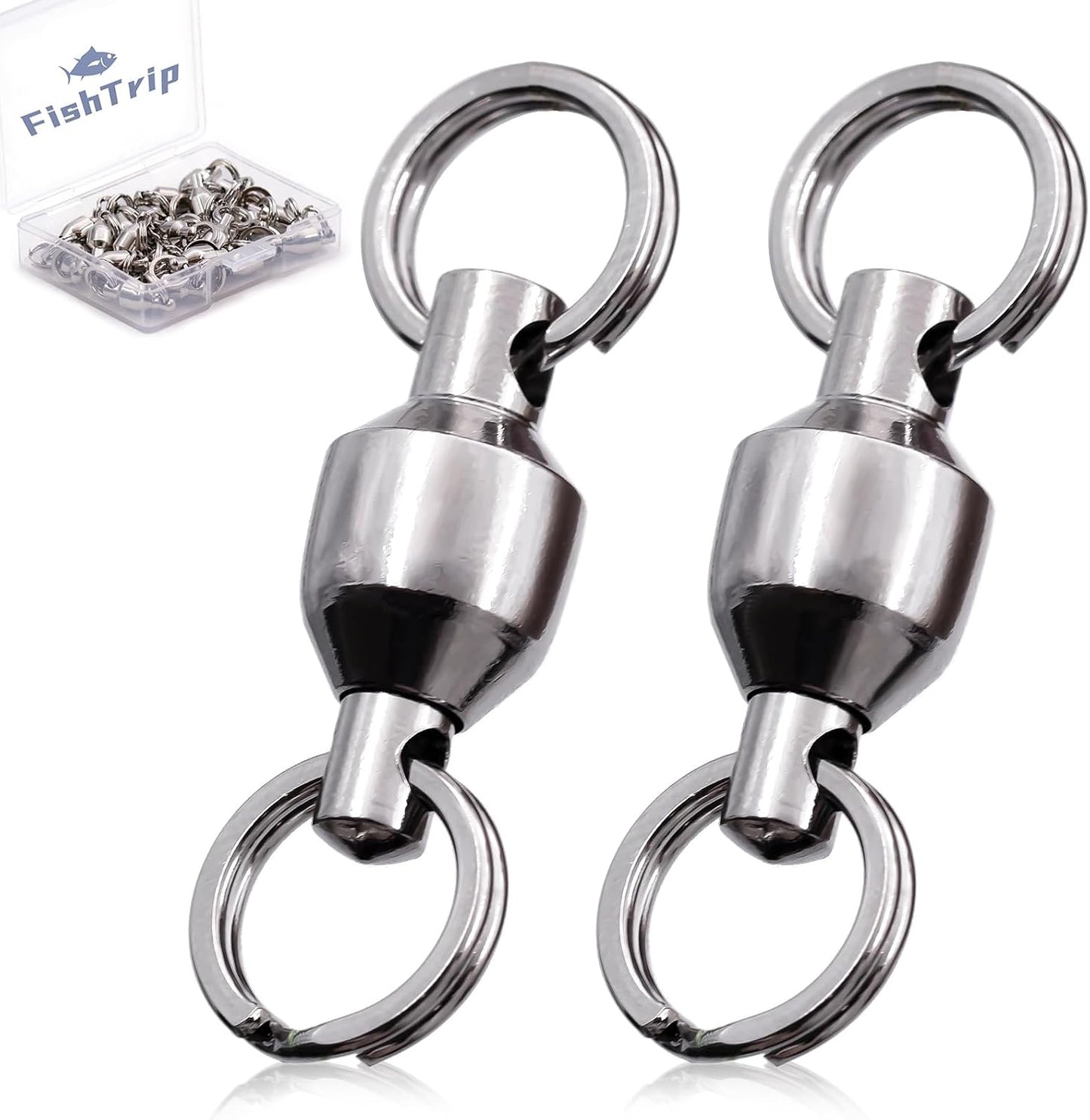 Quick Change Ball Bearing Fishing Swivels, 25pcs - FishTrip