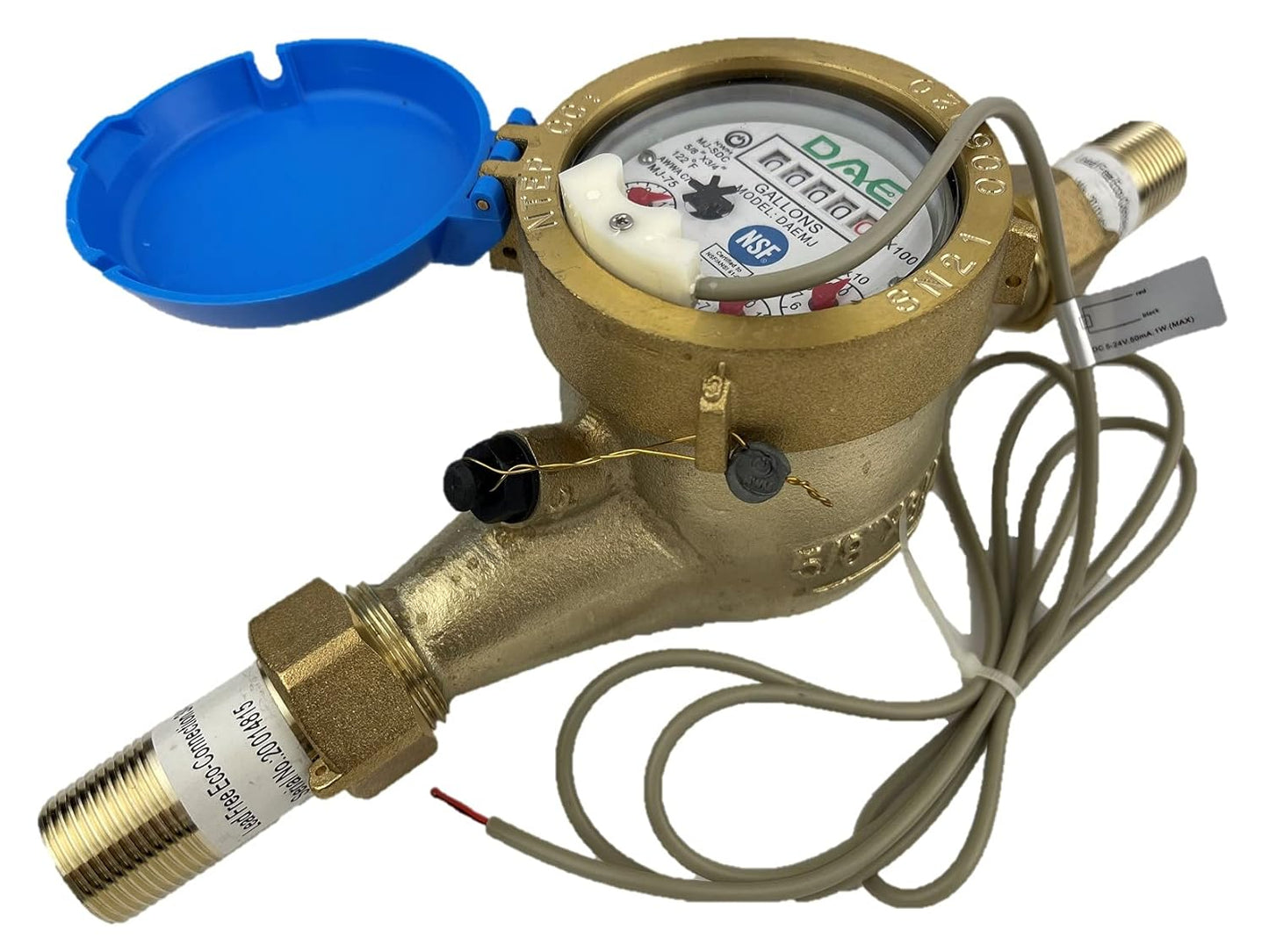 DAE MJ-75n Lead Free Potable Water Meter with Pulse Output