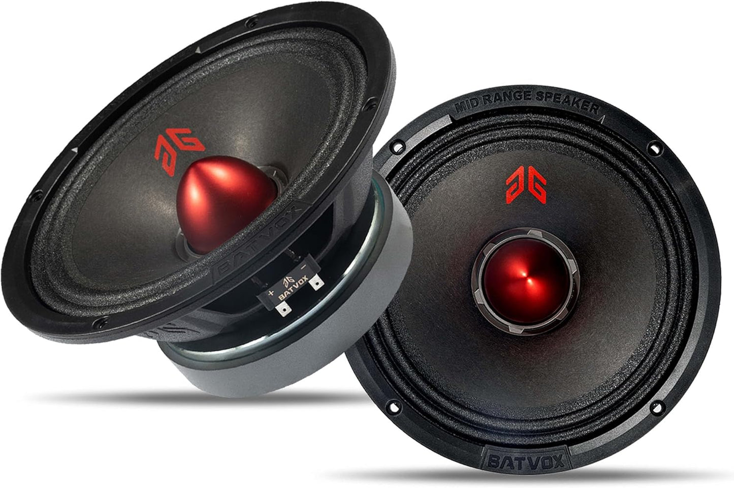 MX80E2 Midrange Loudspeaker 8 Inch Red Bullet for Car Audio