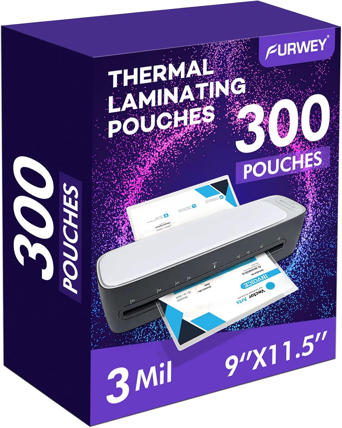 300 Pack Clear Lamination Sheets for 8.5 x 11 Inch Documents