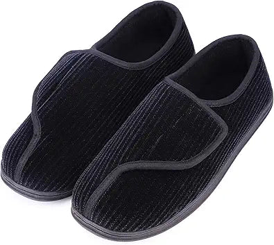 LongBay Men's Memory Foam Diabetic Slippers for Comfort and Warmth