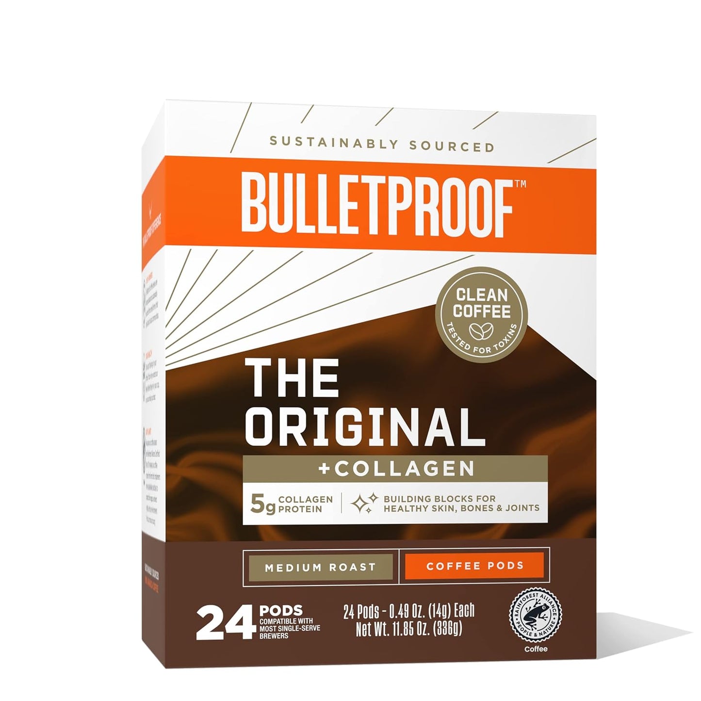 Bulletproof Collagen Coffee Pods, 24 Ct - Central/South American Arabica
