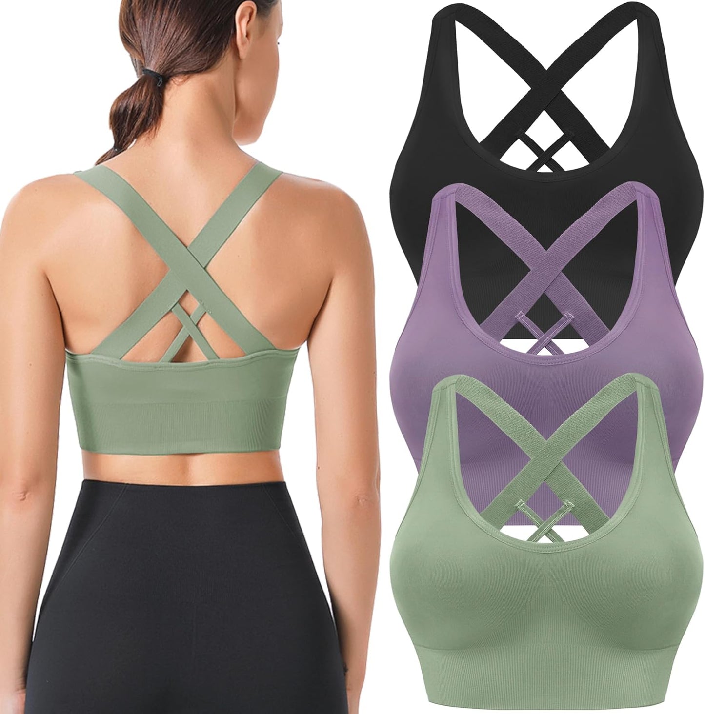 High Impact Sports Bras for Women by BLUELILY - Comfort & Style