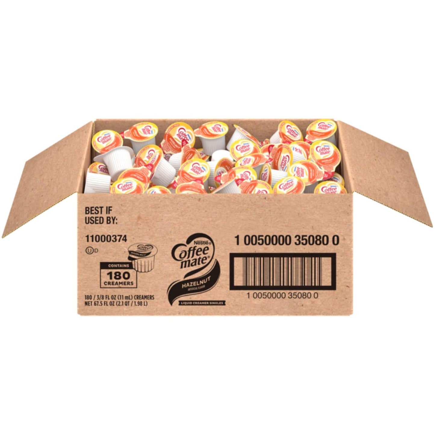 Nestle Hazelnut Liquid Creamer Singles - 180 Pack