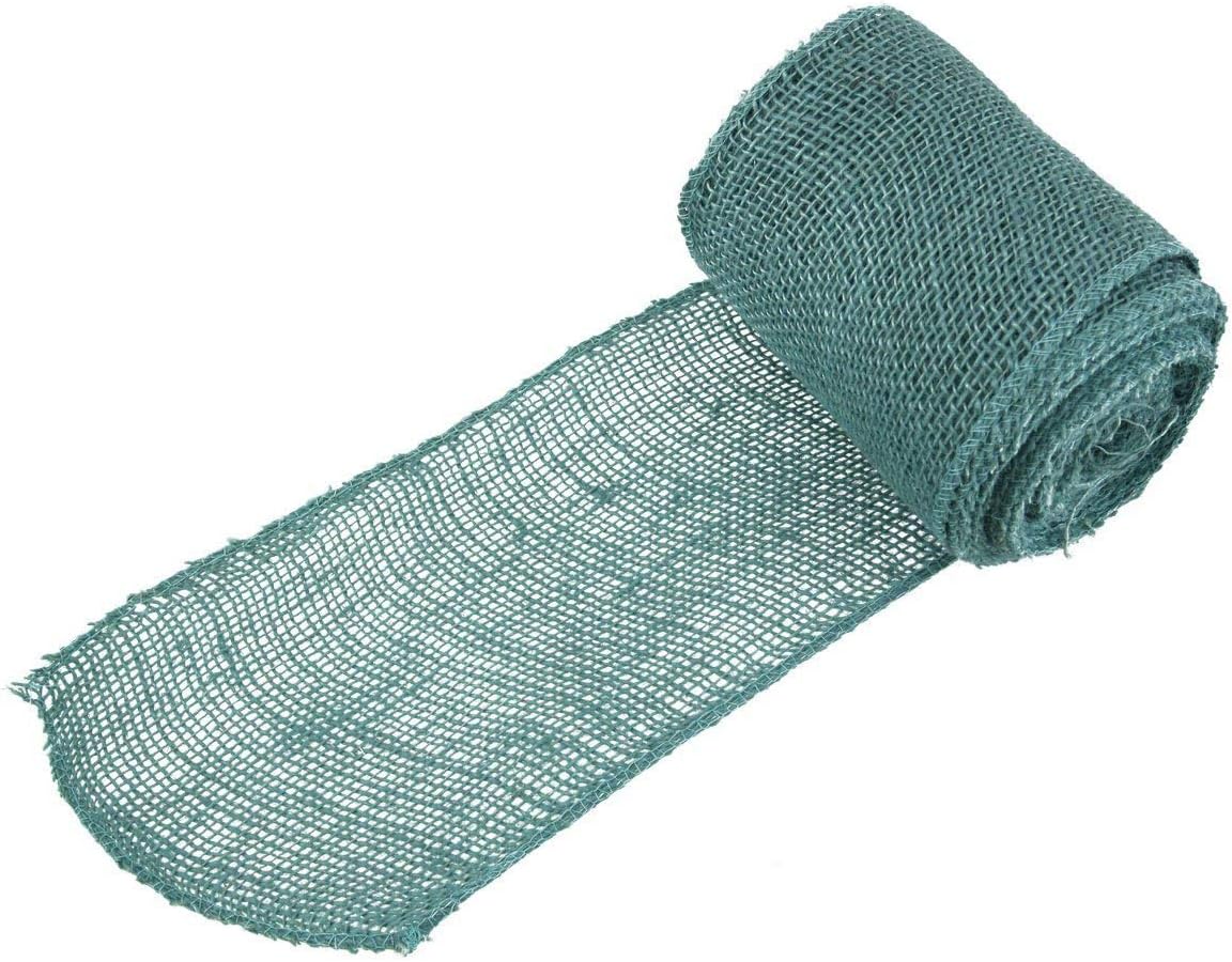 JubileeYarn Burlap Jute Craft Ribbon - Steel Blue - 10 Rolls