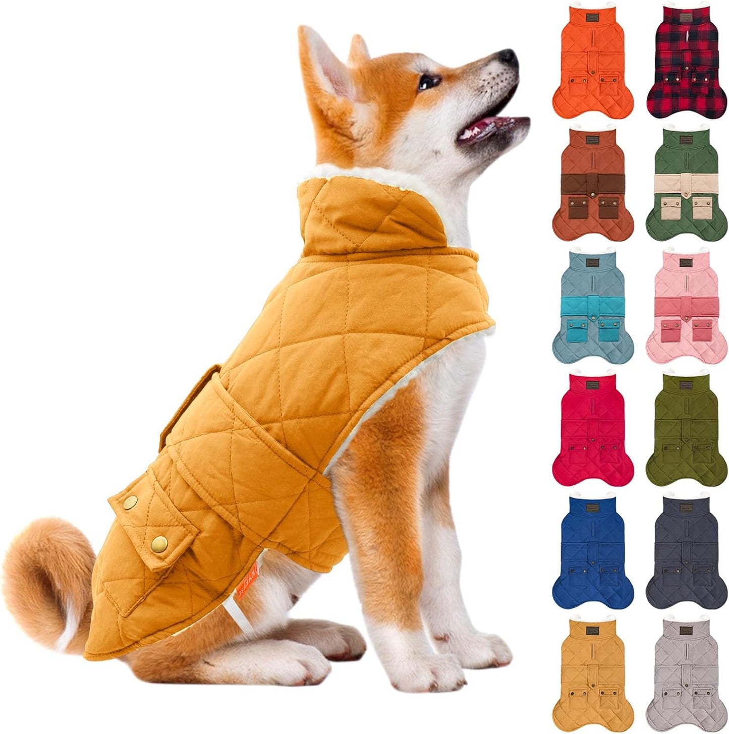 KYEESE Dog Coat Windproof Waterproof Jacket for Small Dogs