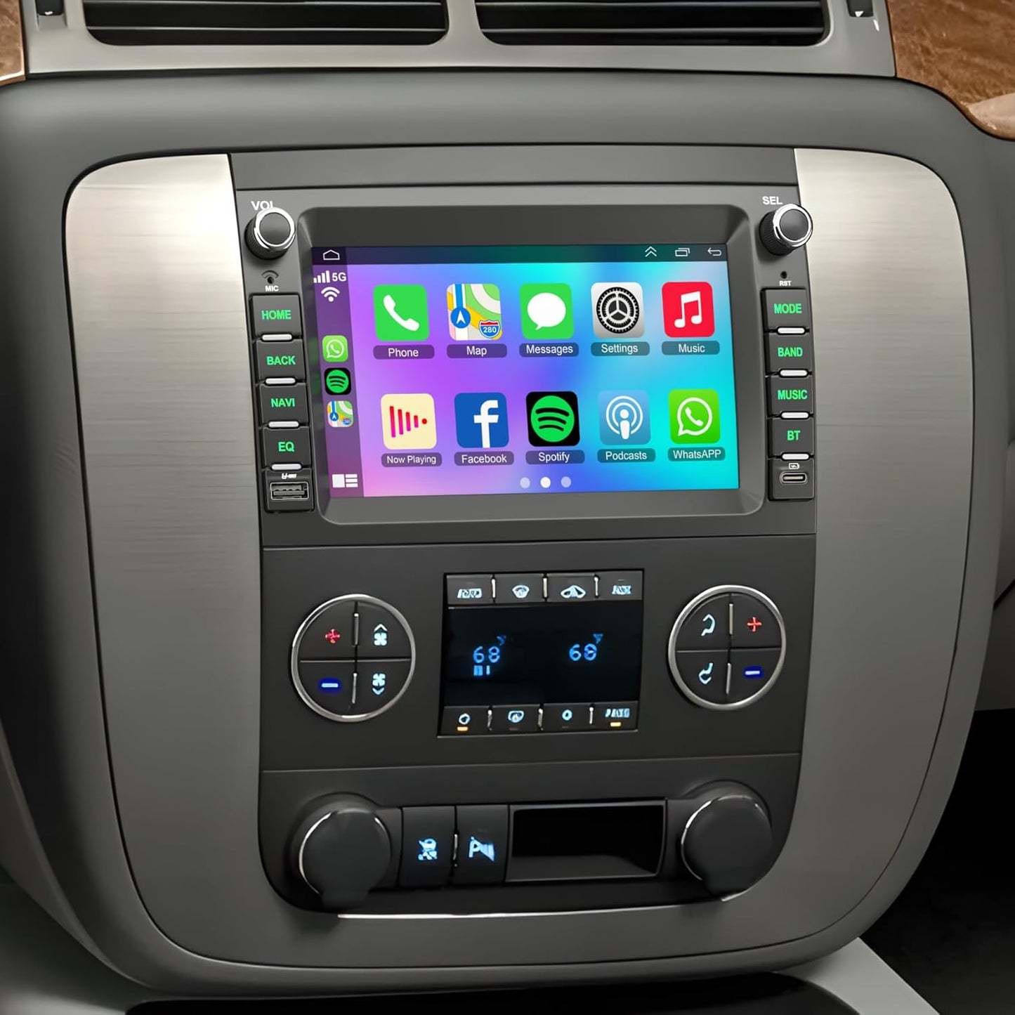 7 Inch Car Radio with GPS for Chevy Silverado and GMC Models
