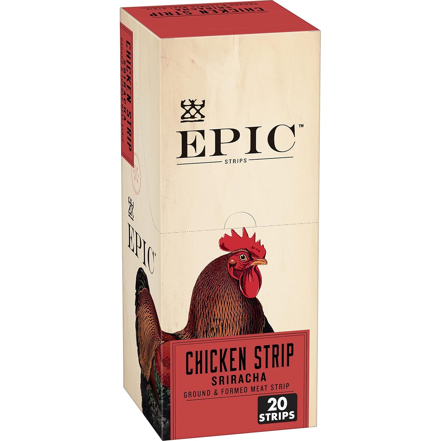 EPIC Chicken Sriracha Snack Strip - Keto Friendly Protein Snack