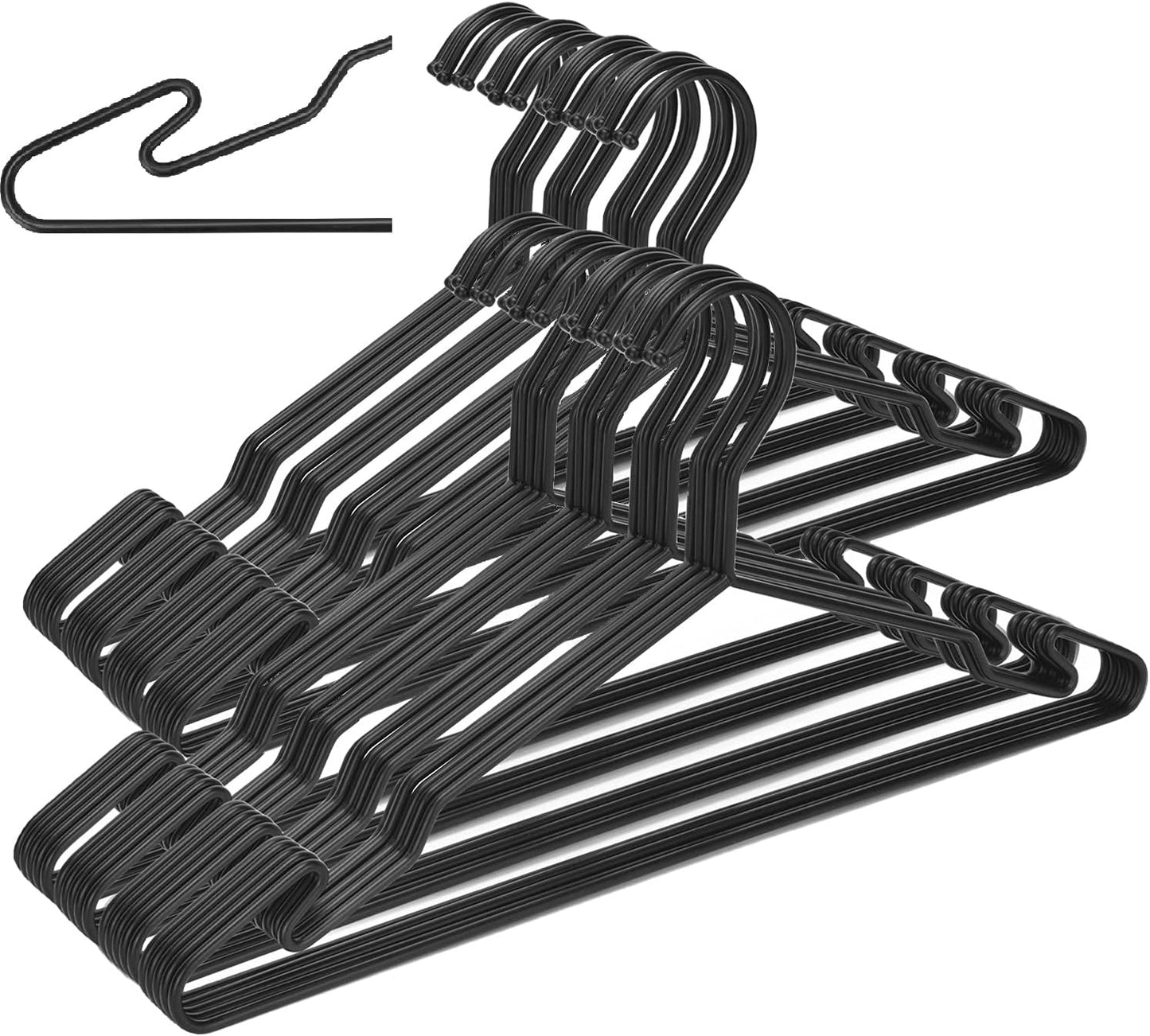 Heavy Duty Metal Hanger Set for Coats and Shirts - 40 Pack