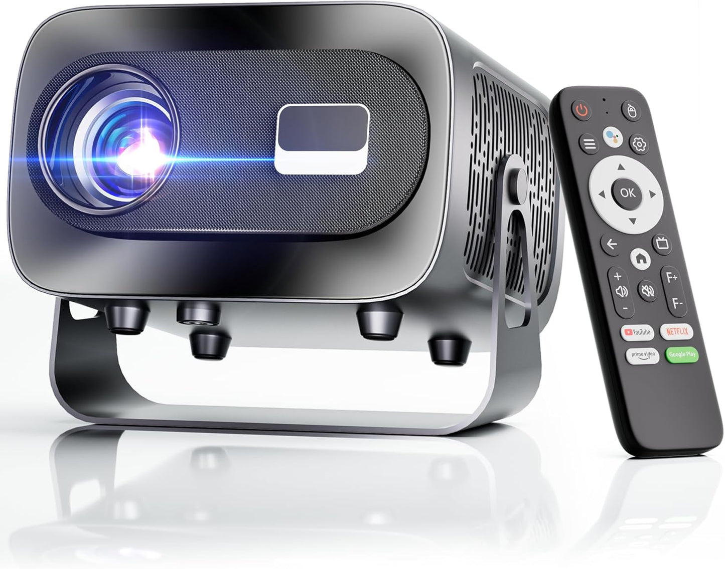 Mini Projector with WiFi and Bluetooth for Home and Outdoor Use