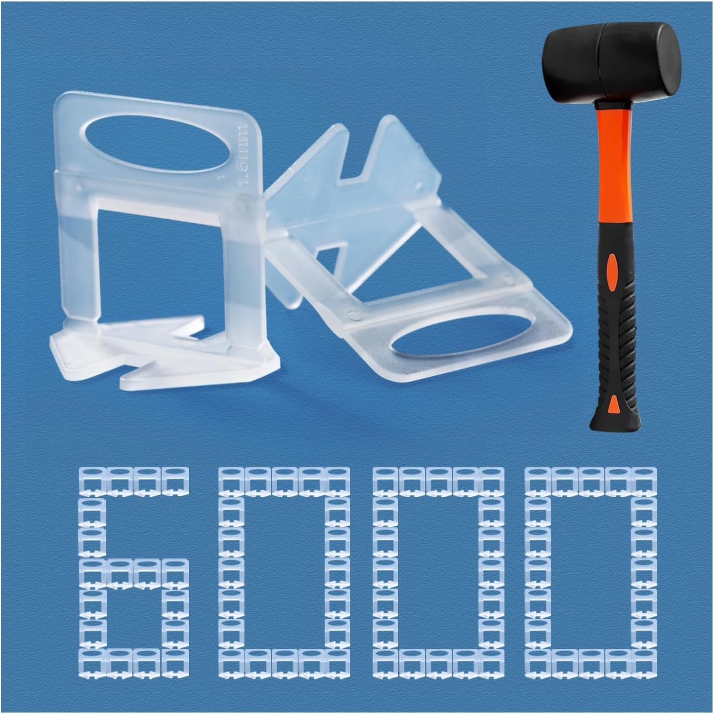 Tile Leveling System 1/16in Spacers for Perfect Tile Installation
