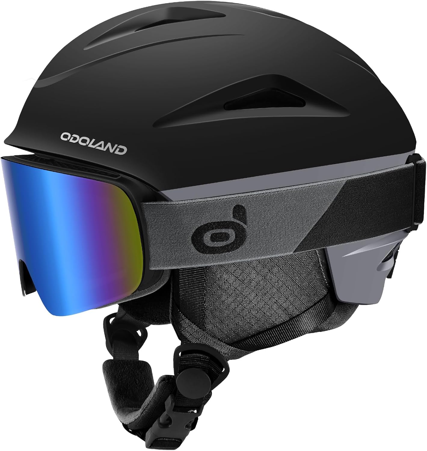 Odoland Ski Helmet and Goggles Set for Ultimate Snow Sports Safety