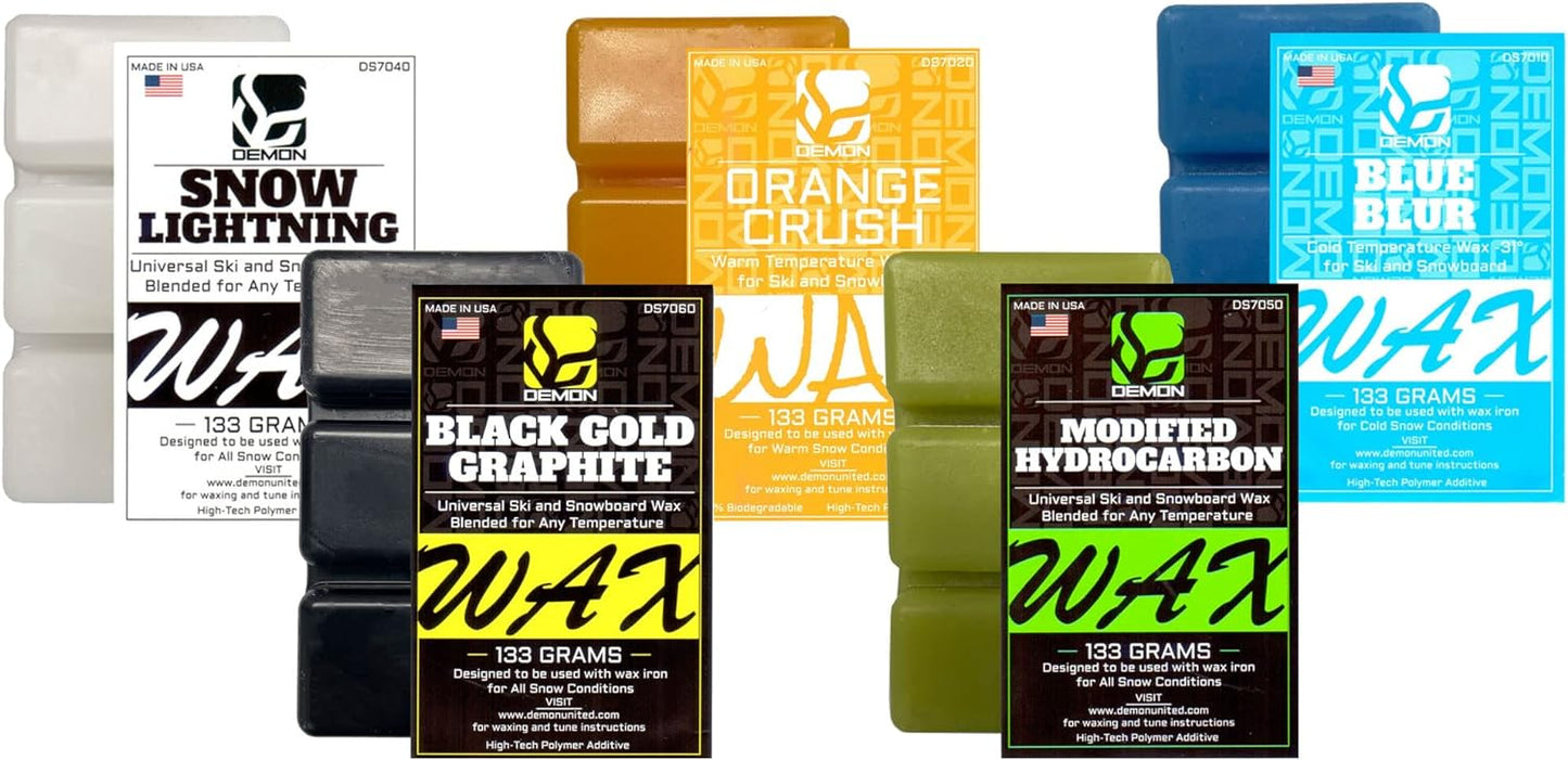DEMON USA Ski & Snowboard Wax Kit - NO PFAS