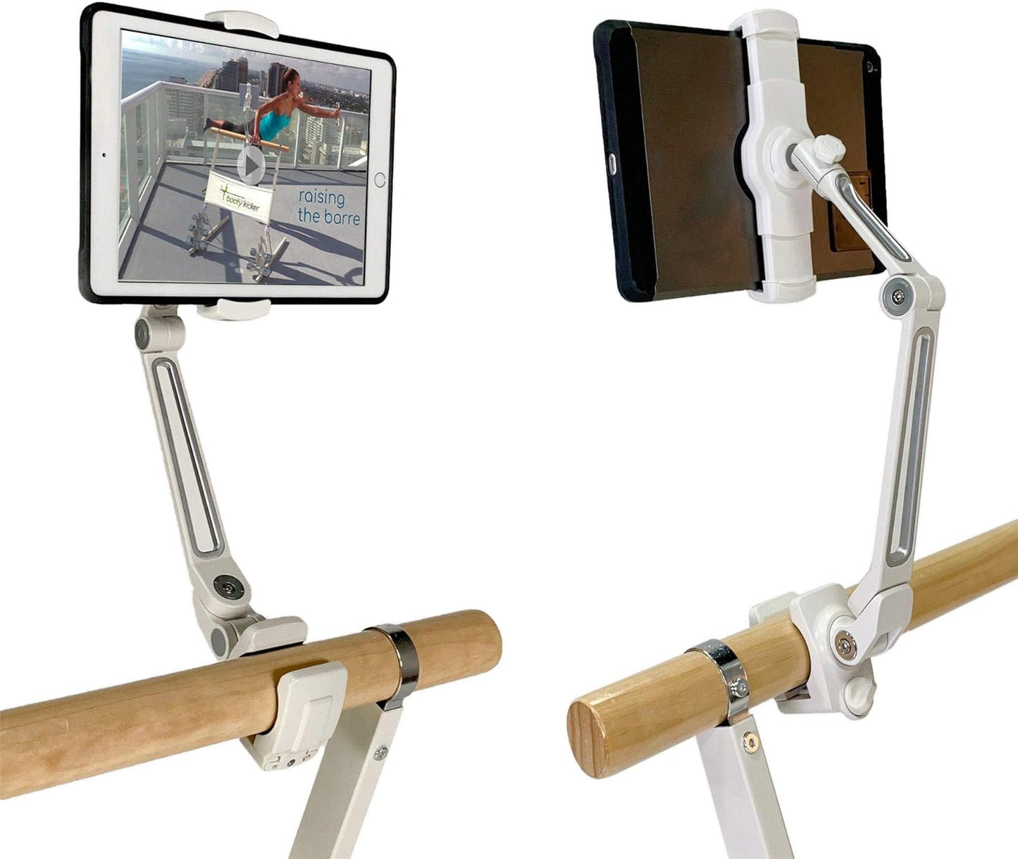 Tablet Holder with Round Clamp by Booty Kicker - Sturdy & Adjustable