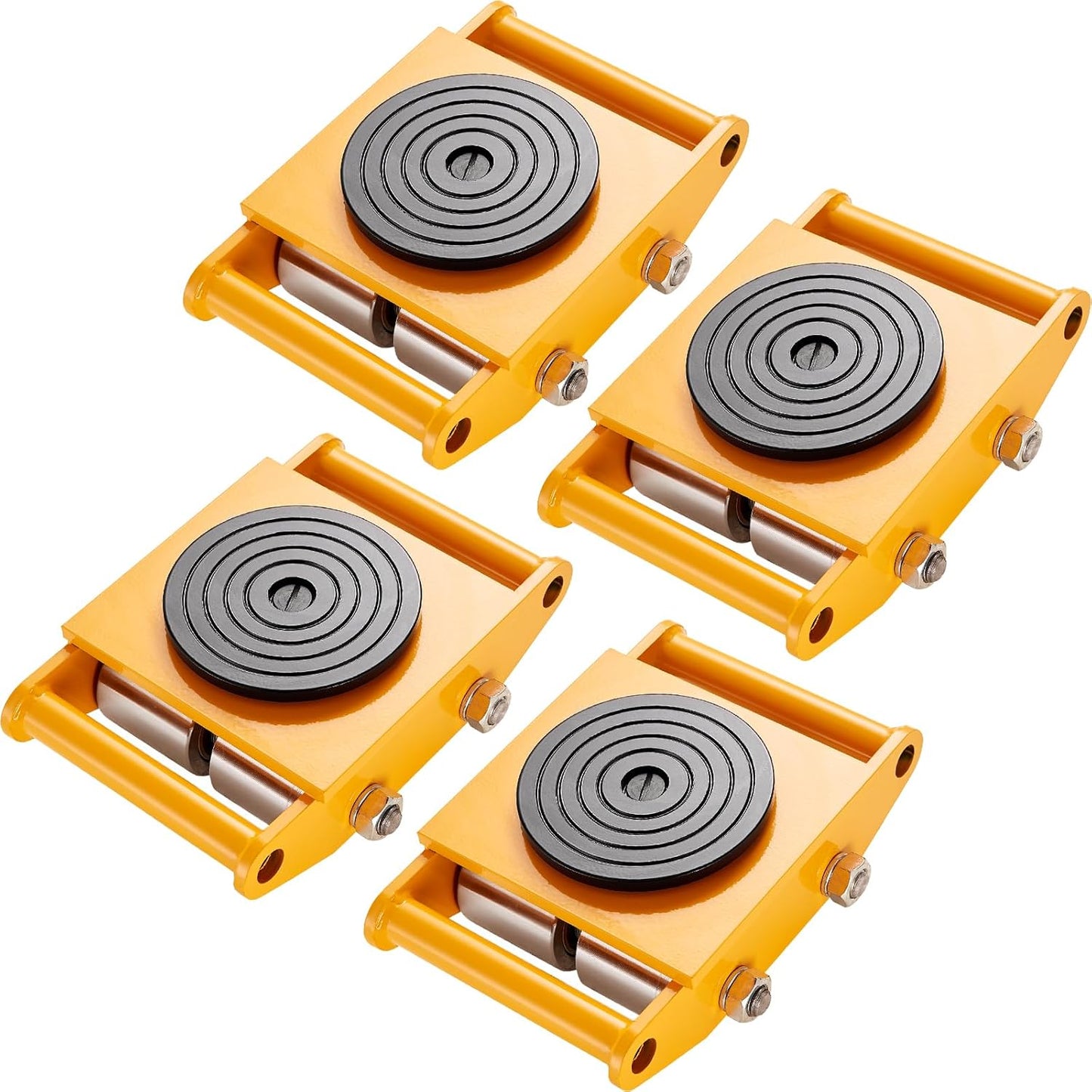 VEVOR 4PCS Skate Dolly for Heavy Duty Machinery Moving