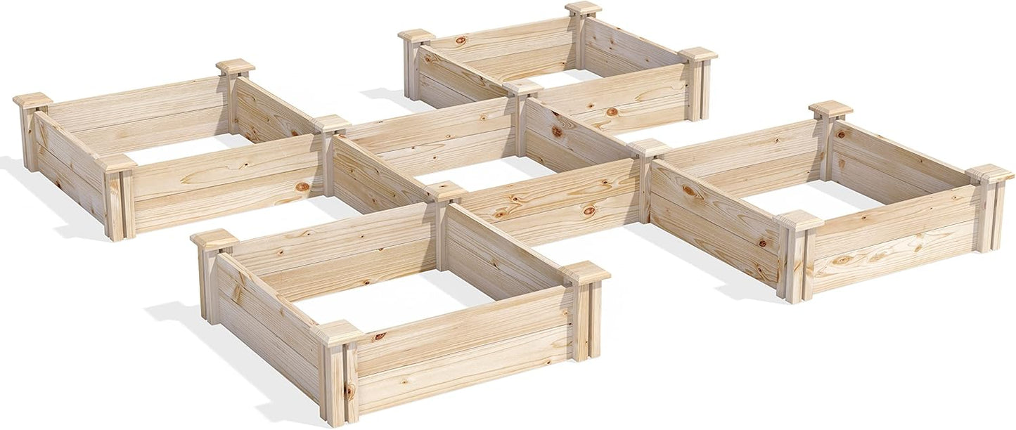 Greenes Fence Original Pine Raised Garden Bed for Your Garden