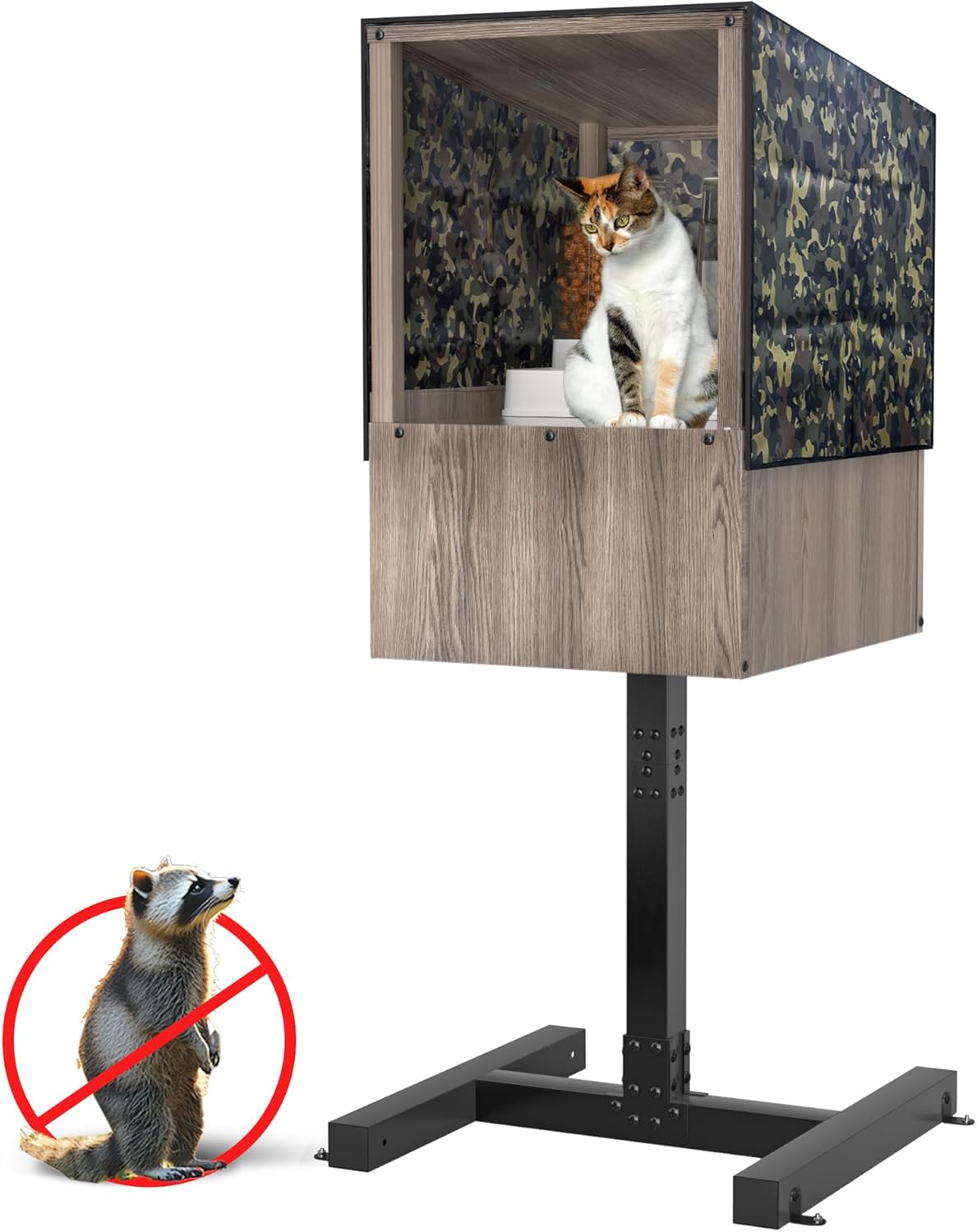 Outdoor Cat Feeding Station for Feral Cats - Weatherproof Design