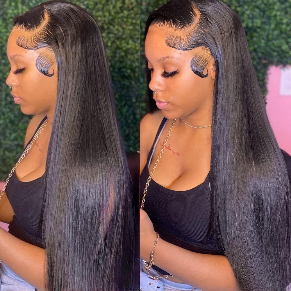 13x4 Glueless Lace Front Wigs Human Hair 180 Density Quality