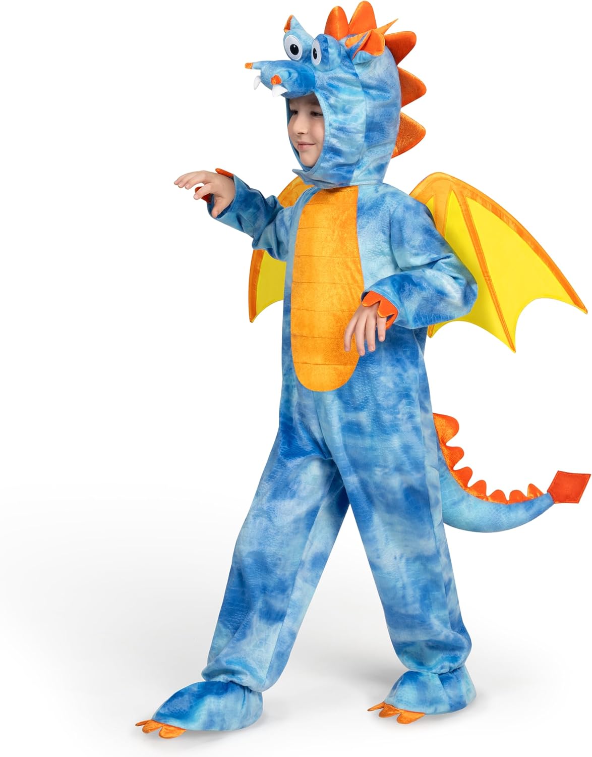 Toddler Dragon Costume with Wings for Halloween Dress Up Fun