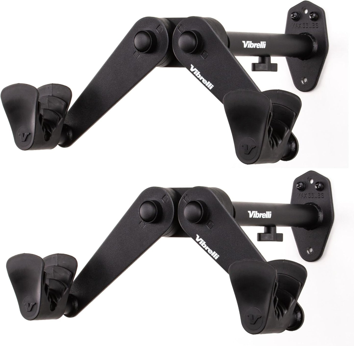 Vibrelli Bike Wall Mount - Adjustable Horizontal Storage Rack