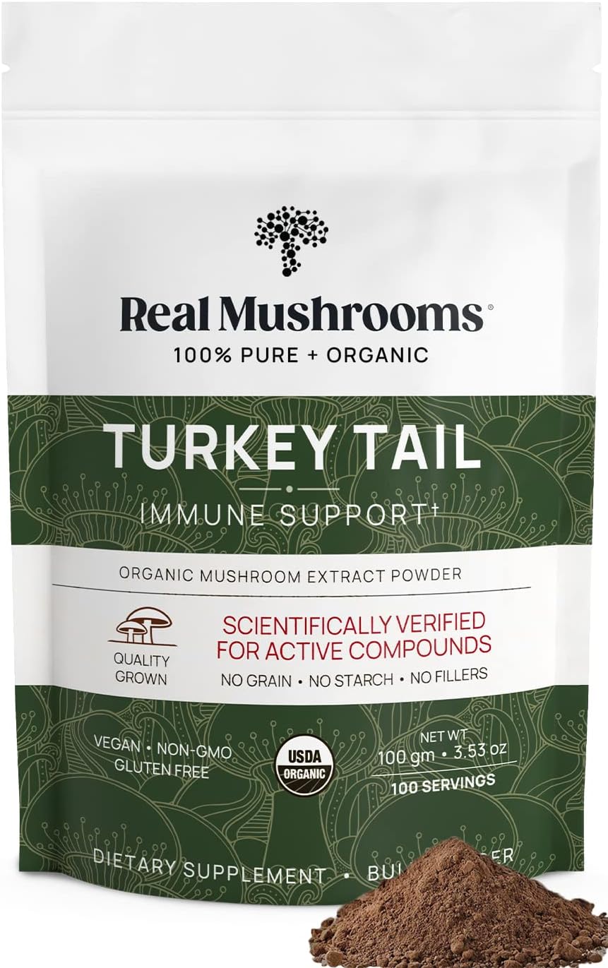 Organic Turkey Tail Mushroom Powder for Gut Harmony & Energy