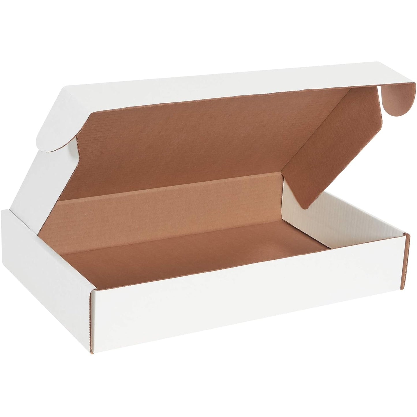 BOX USA BMFL17113 White Corrugated Boxes for Document Storage