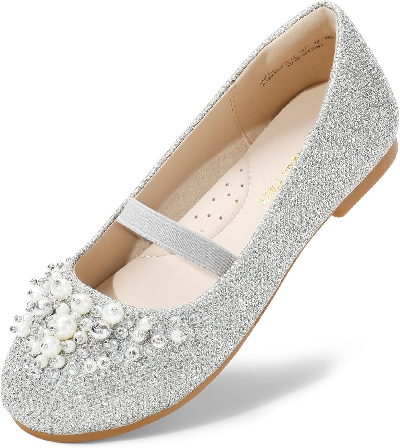 DREAM PAIRS Girls Ballet Flats Flower Shoes for Special Events