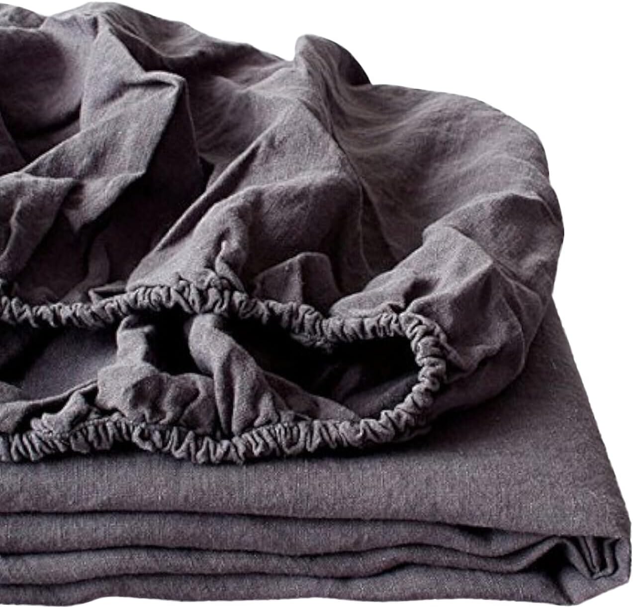 100% Linen Fitted Sheet King Size for Ultimate Comfort