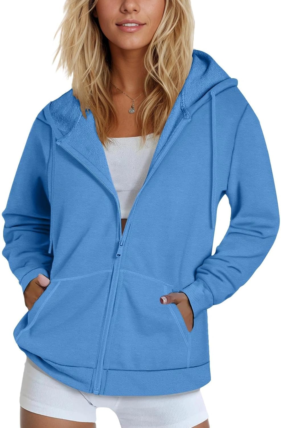 SMENG Womens Zip Up Hoodies for Cozy Fall and Winter Wear