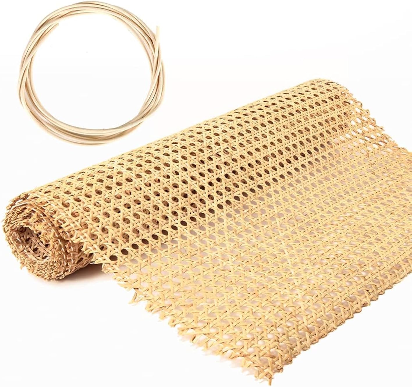 Cane Webbing Roll for Furniture and DIY Projects - Natural Rattan