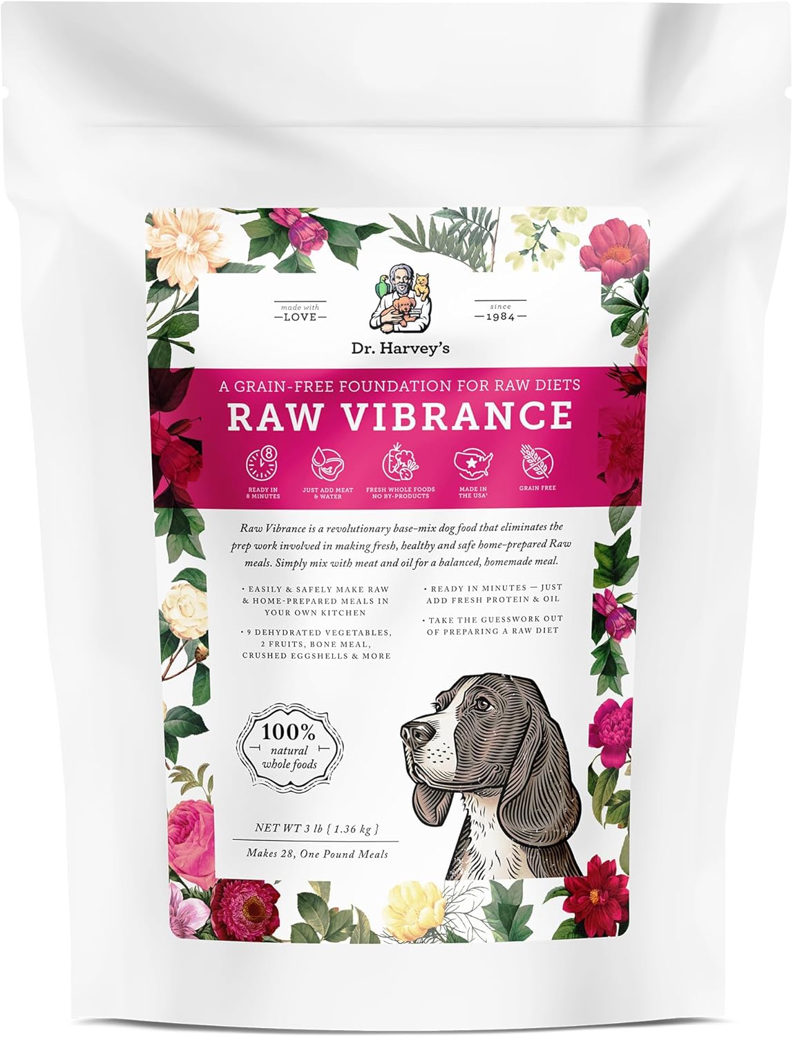 Dr. Harvey's Raw Vibrance Dog Food: Nutrient-Dense Base Mix