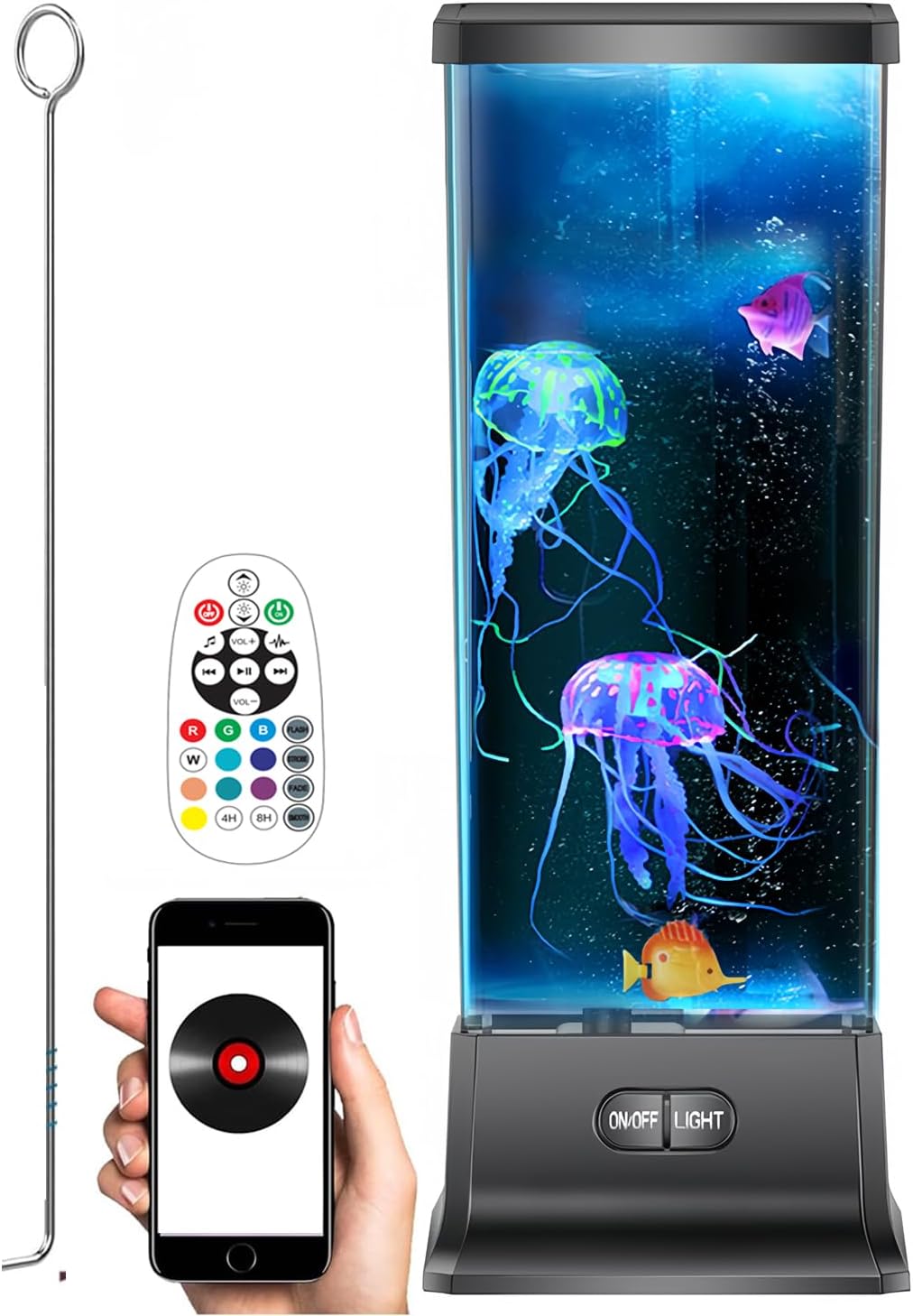 Bluetooth Jellyfish Lamp: Mood Light & Music Speaker