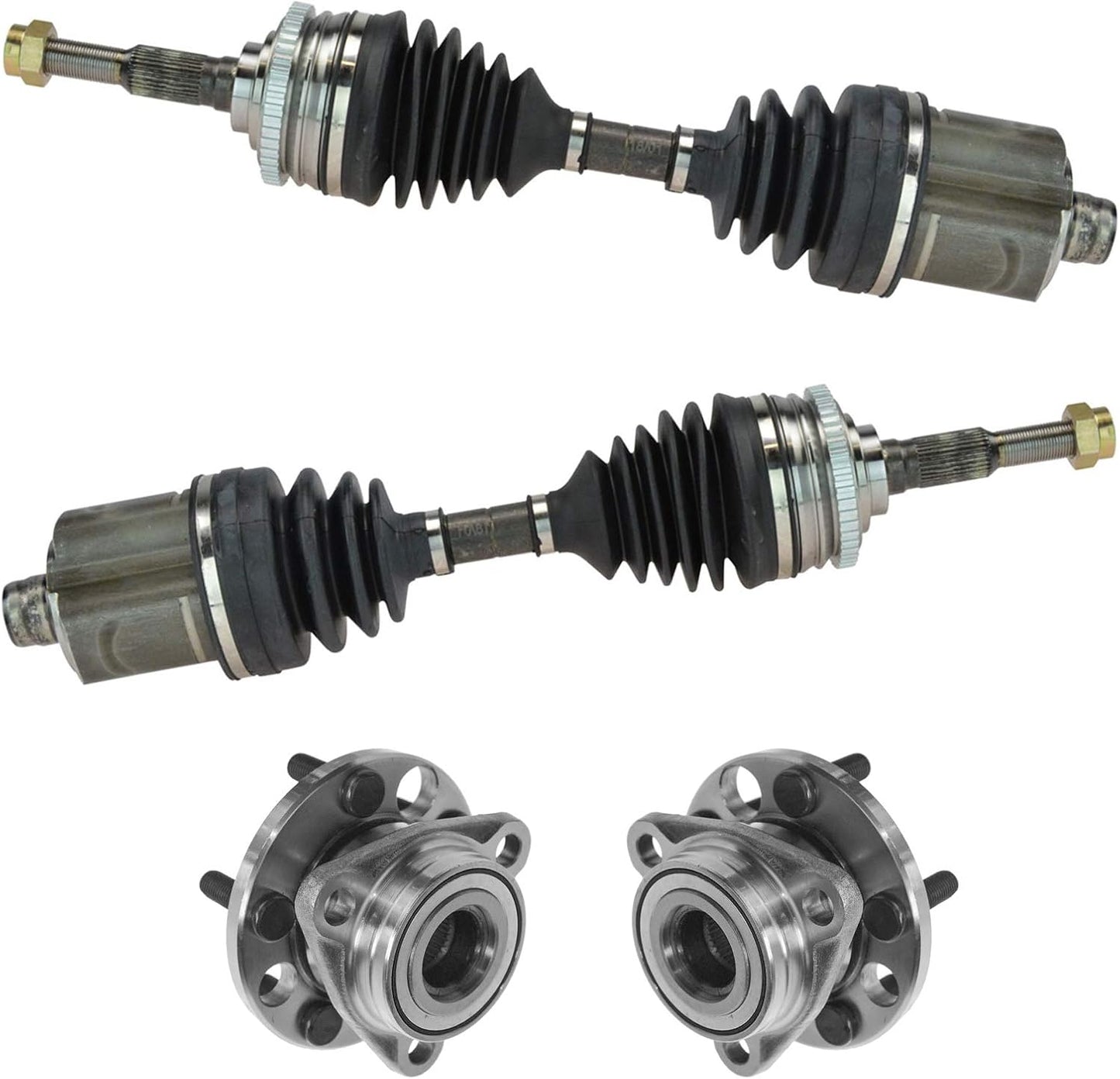 TRQ Front Drivetrain Kit CV Axle Shaft Assembly for Cavalier
