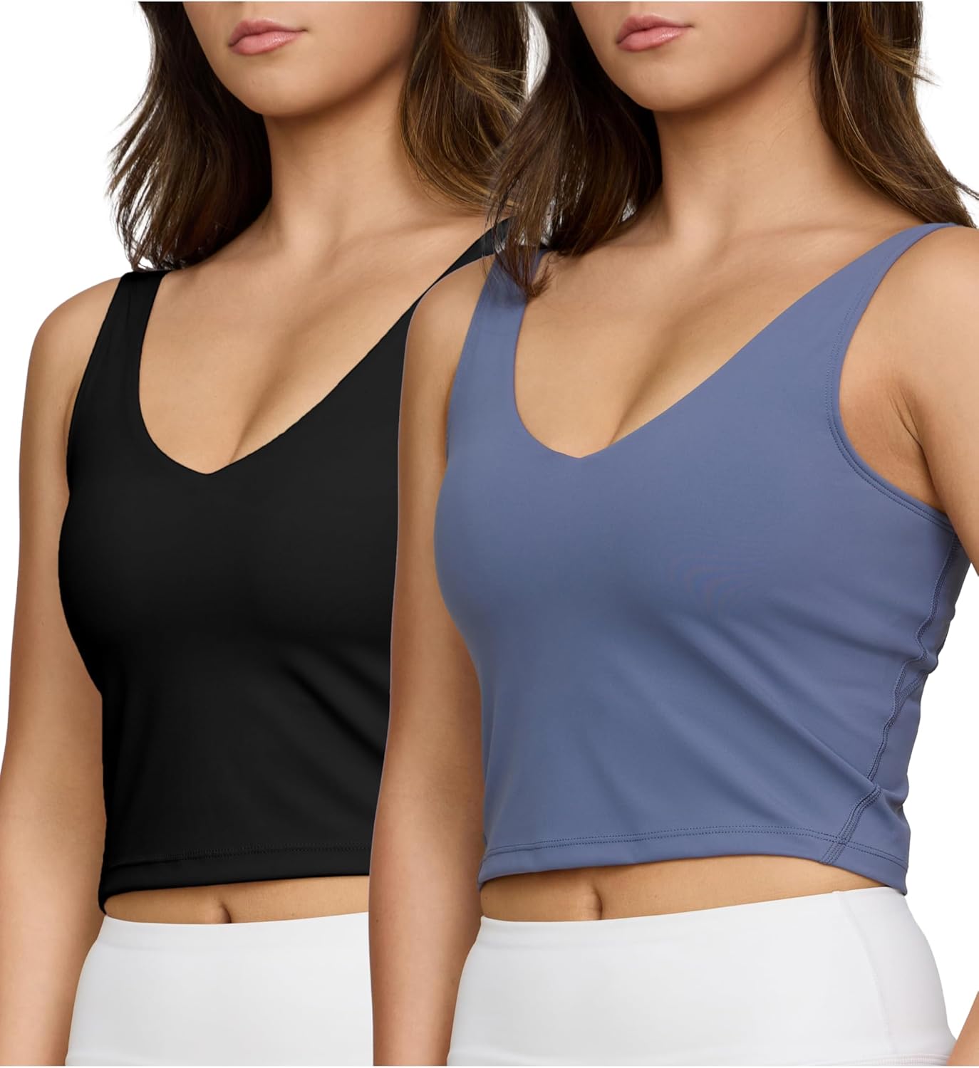 2 Pack Sports Bras for Women with Medium Support and Comfort