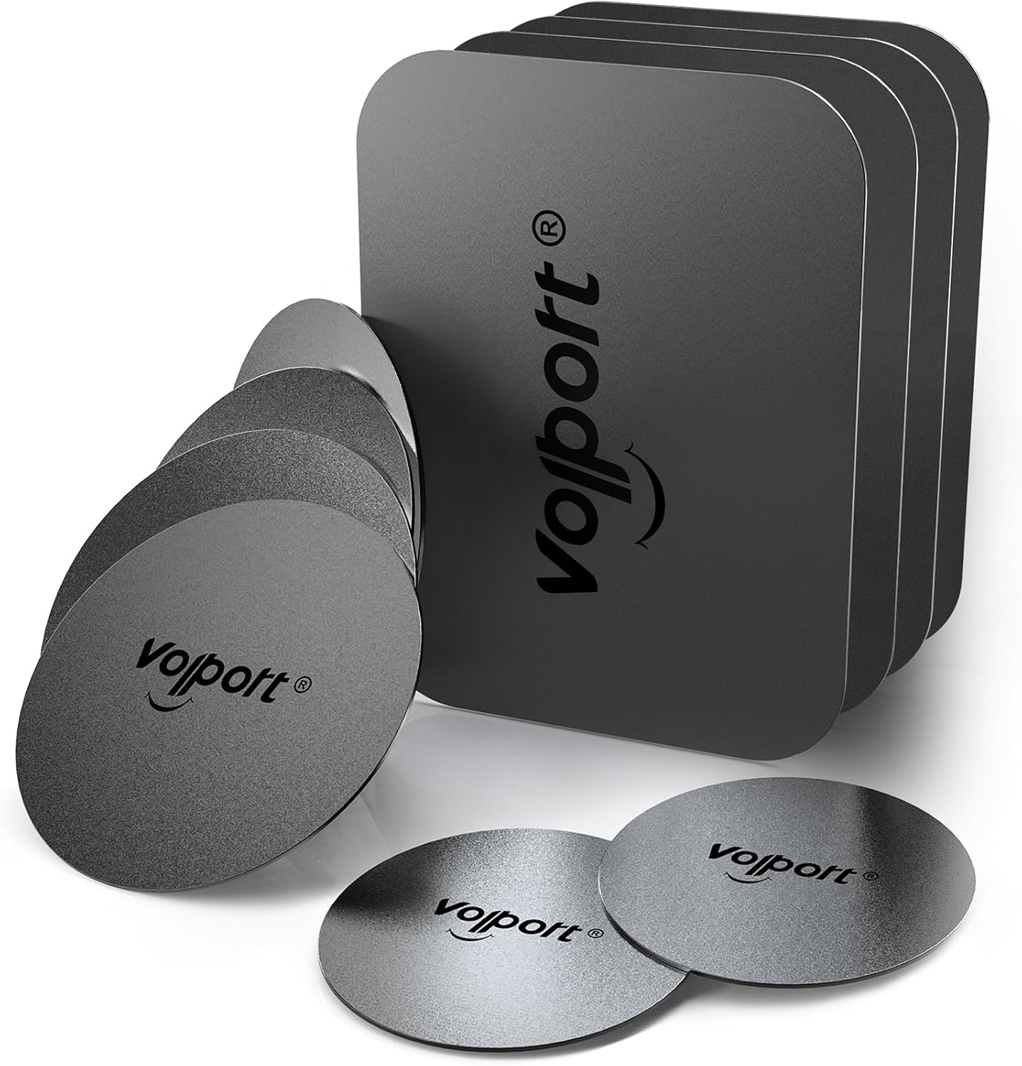 10 Pack Metal Plate for Magnet Mounts - Strong Adhesive